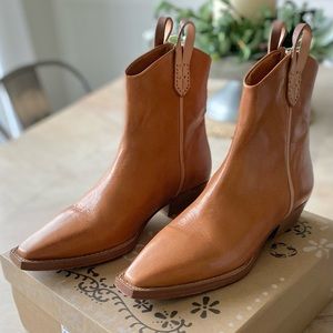 Free People Wesley Ankle Boots, Tan, Size 7.5 *NEW*